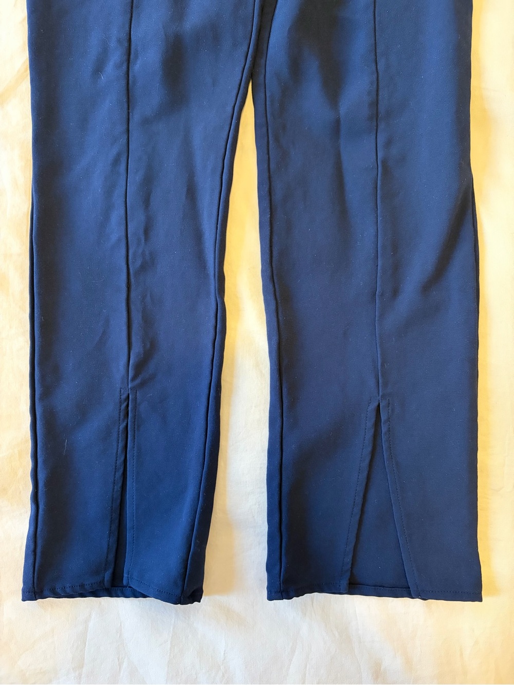 reformation fletcher pants in midnight blue - Picture 4 of 9